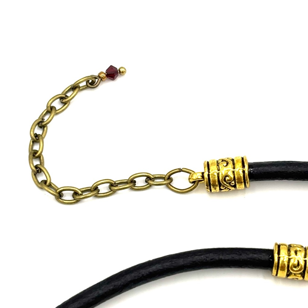 Hand Crafted Dragonfly Beaded Pendant Choker Necklace Magenta - Picture 7 of 14